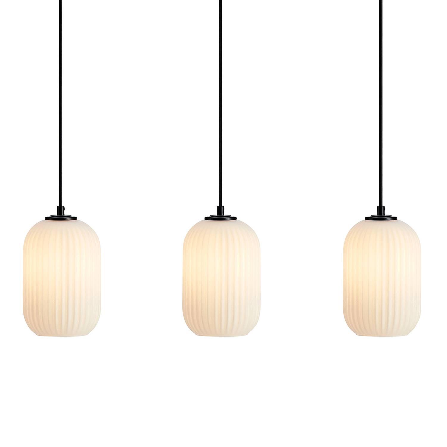 Cava Pendant Light 3-Bulb Glass Iron 1