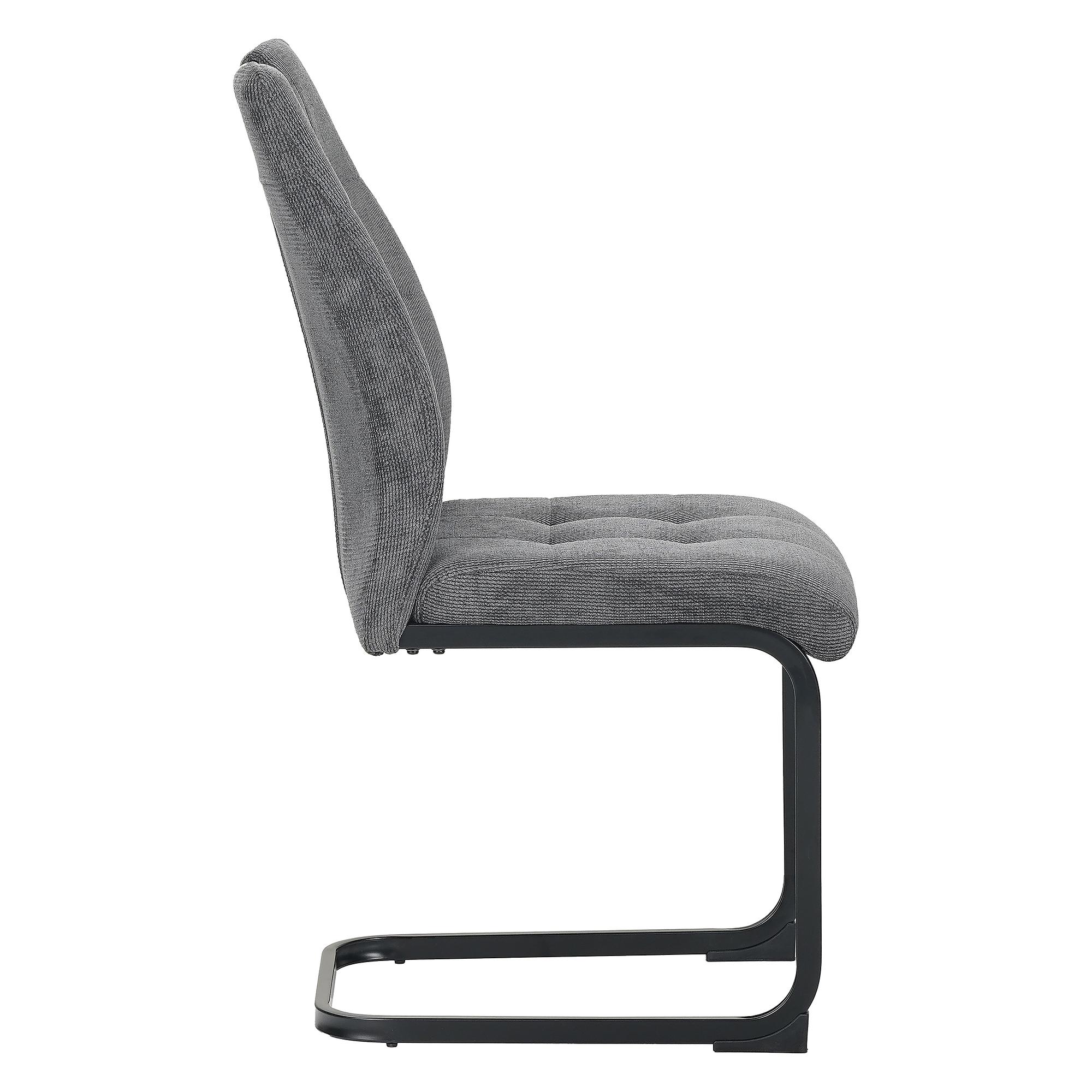 Konity Cantilever Chairs Set of 4 Grey 3