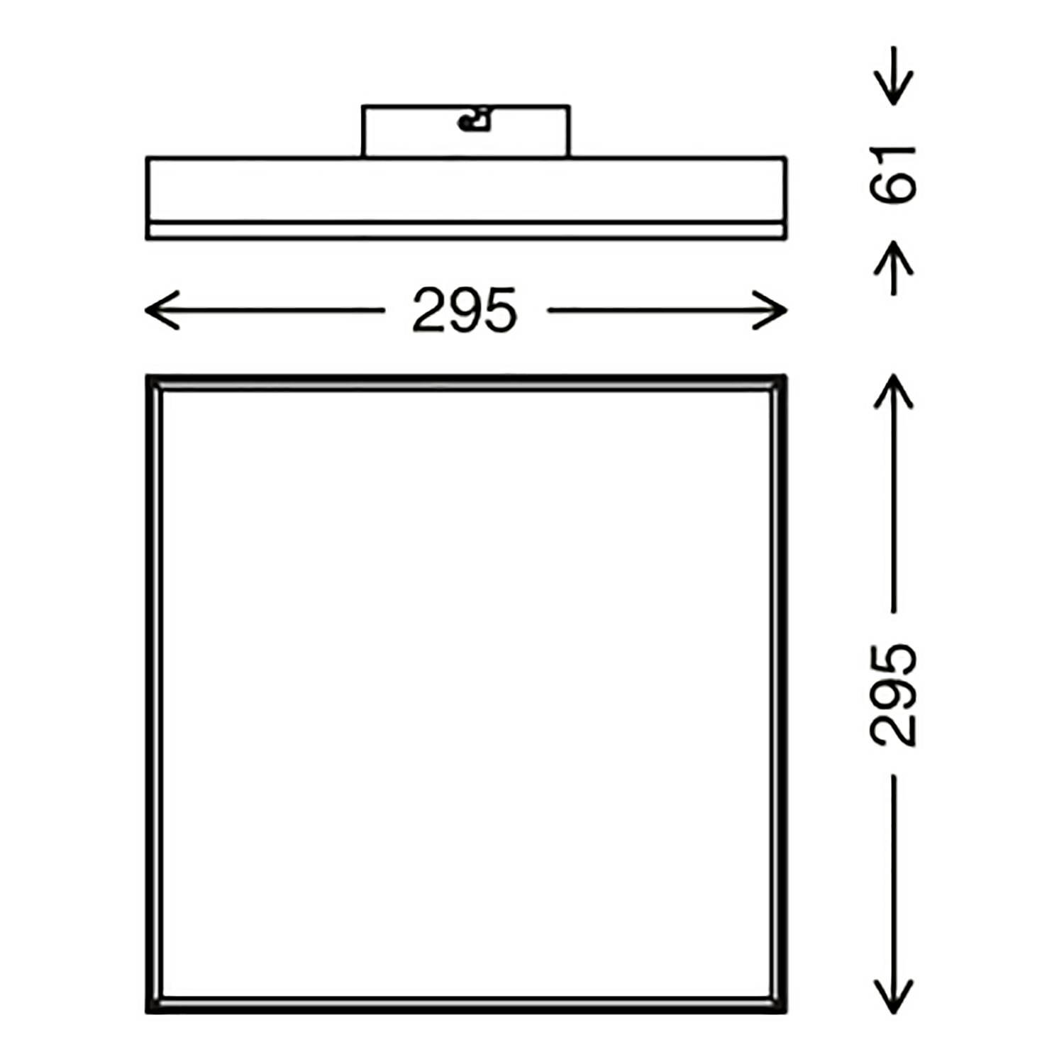 Frameless LED Ceiling Light 1-Light Polycarbonate Iron 2