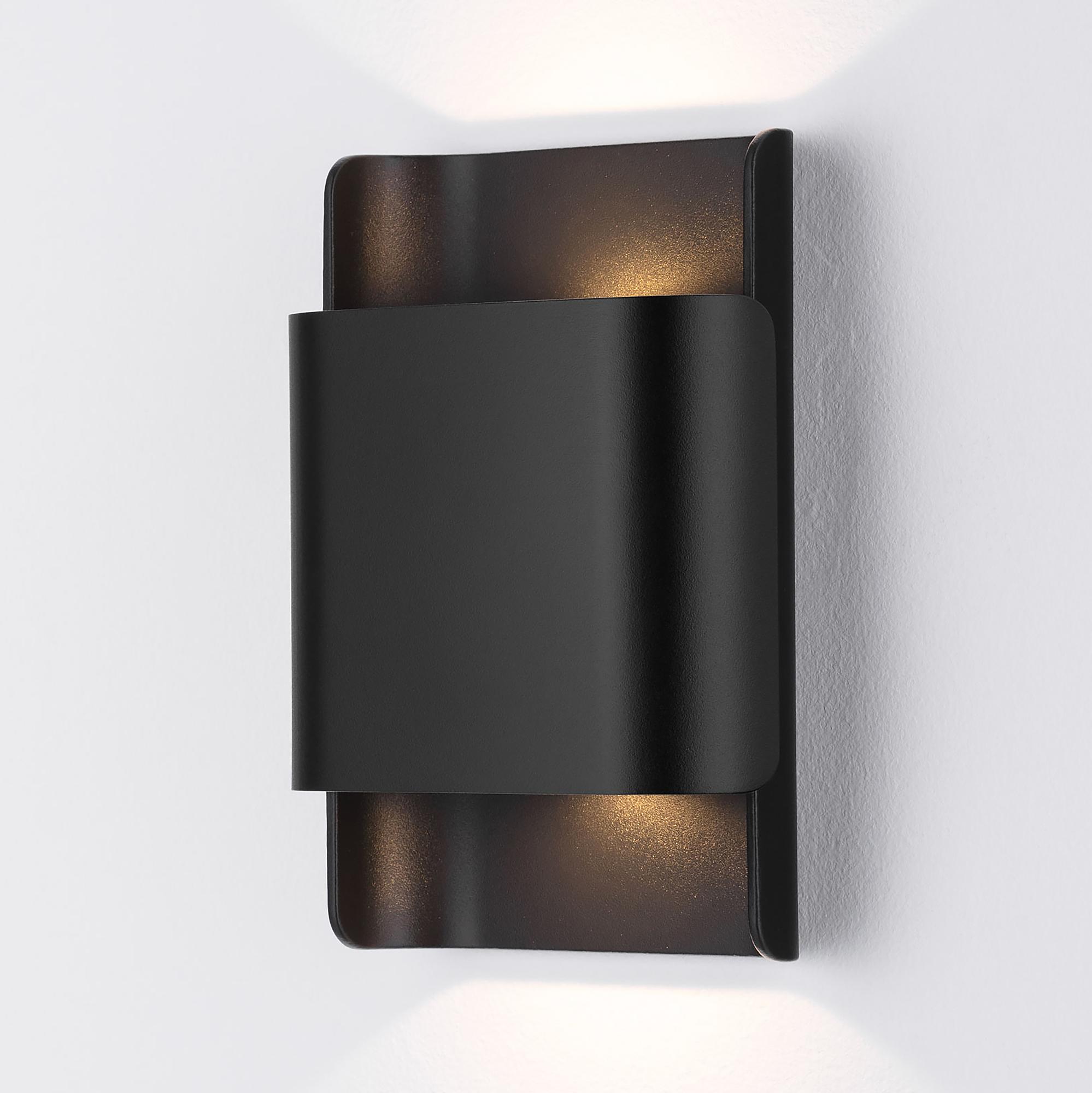 Polly LED Wall Light 2-Light Aluminum Black 1
