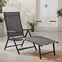 Lindy Garden Lounger Set of 2 Aluminum Grey 2
