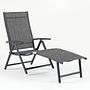 Lindy Garden Lounger Set of 2 Aluminum Grey 4
