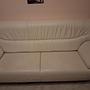 Sofa 3-Sitzer Leder Weiß  0