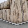 Saporiti Sofa 3er Sitz Stoff Beige Holz 1960er Jahre 12