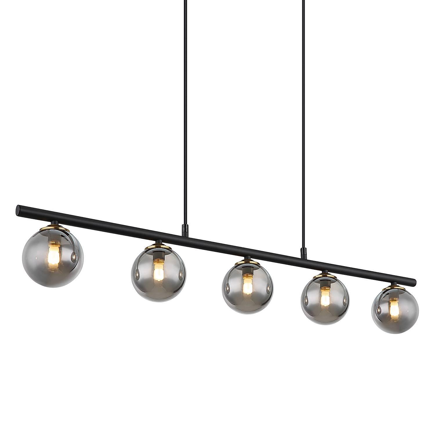 5-Light Jorge Pendant Lamp Colored Glass 0