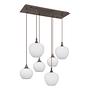 6-Light Maxy Type B Pendant Lamp Opal Glass Iron 4