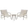 Wink Balcony Set 3-piece Steel Bouclé Beige 3