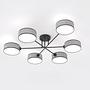 Maga Ceiling Light 6-Light Type A Steel Light Grey 3