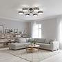 Maga Ceiling Light 6-Light Type A Steel Light Grey 2