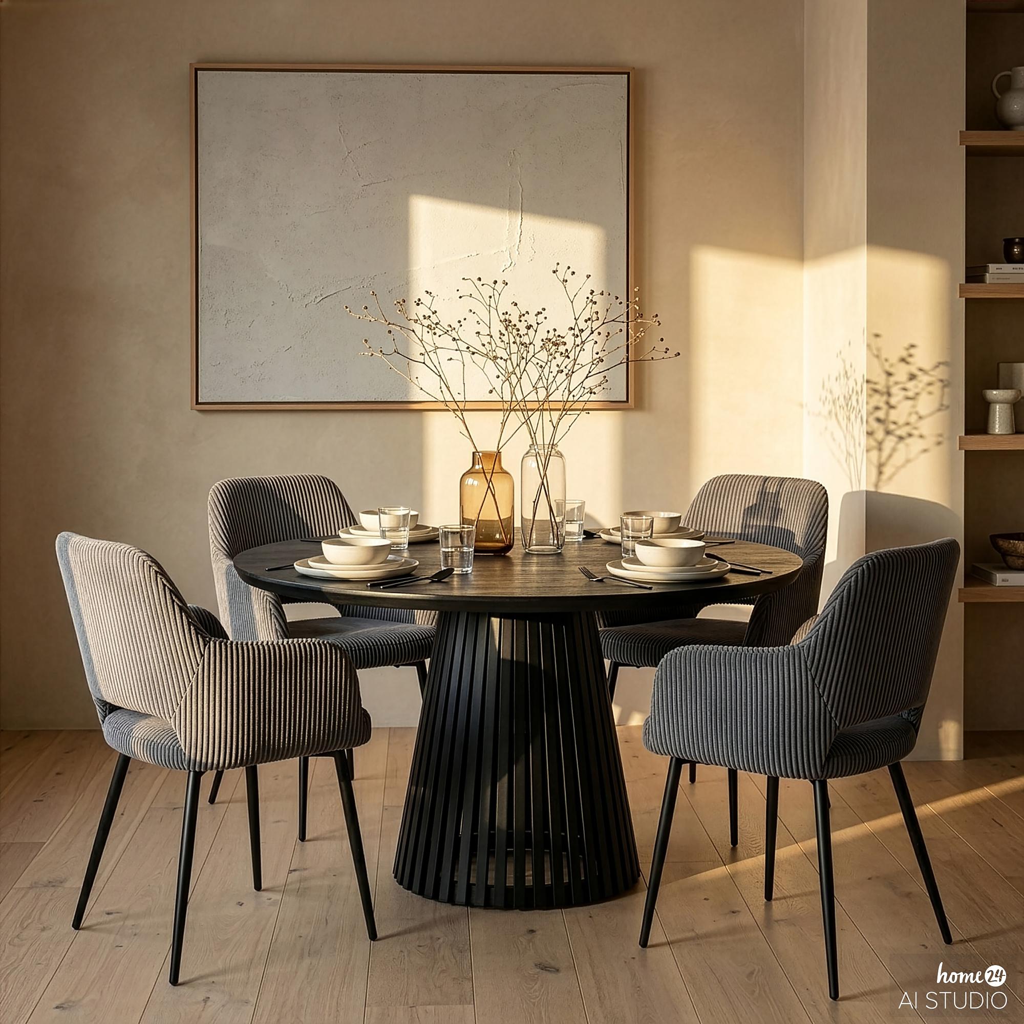 Shavi Armchair Set of 2 Grey 1