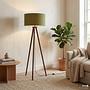 LUNIX Floor Lamp 1-Light Solid Pine Green Textile 2