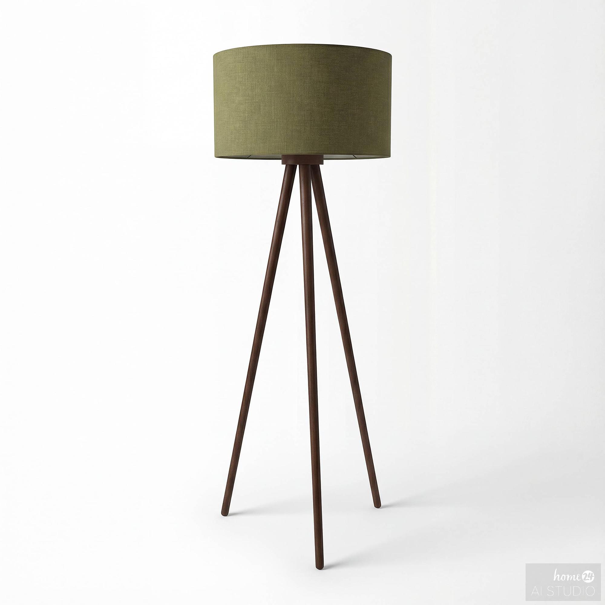 LUNIX Floor Lamp 1-Light Solid Pine Green Textile 3