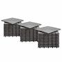 Granyo Terrace Tile 33-piece Set Acacia Polypropylene Grey 3
