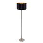 Maserlo Floor Lamp 1-Light Woven Fabric Steel Black 0