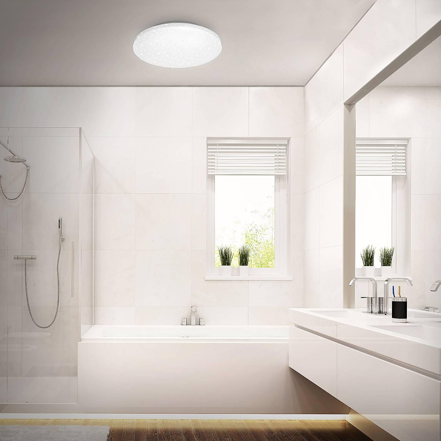 Sukviken Starcover Bathroom Light Polyethylene White 34 x 6 cm 3