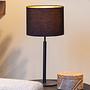 Maya Table Lamp Aluminum Cotton Fabric Beige 0