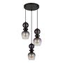 Clarity Pendant Light Type A 3-Light Smoked Glass Iron 4