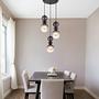 Clarity Pendant Light Type A 3-Light Smoked Glass Iron 2