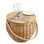 THE GREAT OUTDOORS Picnic basket Wicker Bamboo Aluminum Natural 0