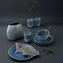 Aquarius Combination Service 16-piece Set Stoneware Blue 4