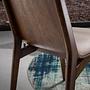 Faux leather chair Dark brown 4070 7