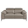 2-Sitzer Relaxsofa Leder Dunkelgrau 6121 1