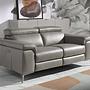 2-Sitzer Relaxsofa Leder Dunkelgrau 6121 2