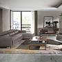 Relaxing Chaise Longue Right, Sofa Leather Dark Grey 6126 3