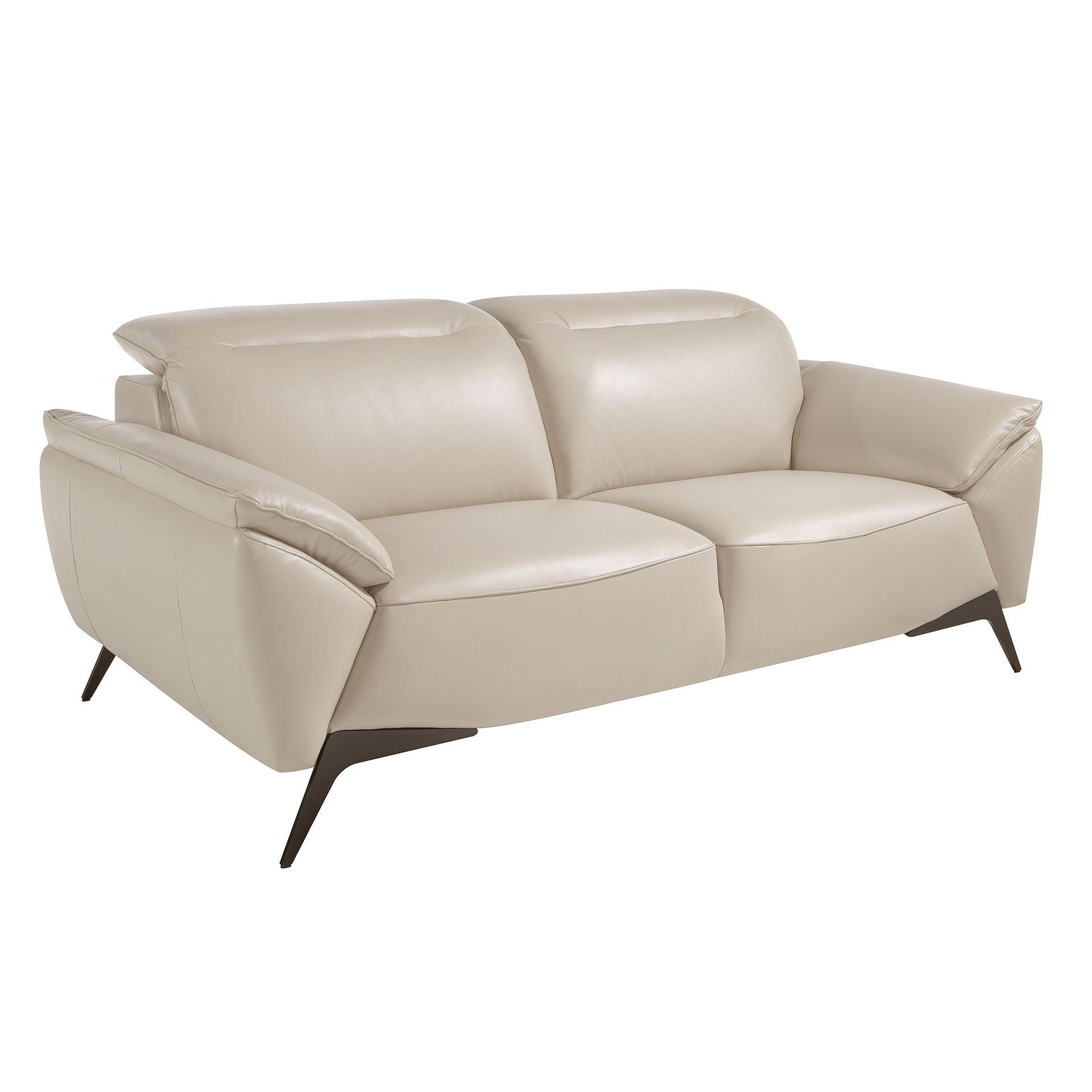 Divano a 2 posti in pelle taupe 6131 0