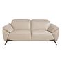 Divano a 2 posti in pelle taupe 6131 1