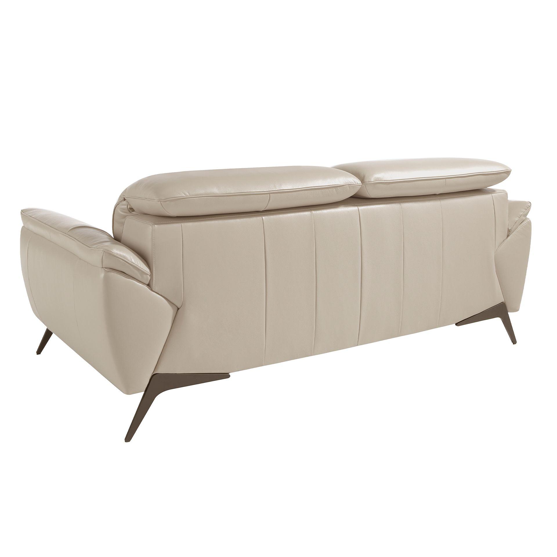 2-Sitzer-Sofa Leder Taupe 6131 7