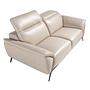 2-seater sofa leather taupe 6131 6