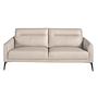 3-Sitzer-Sofa Leder Taupegrau 6138 1