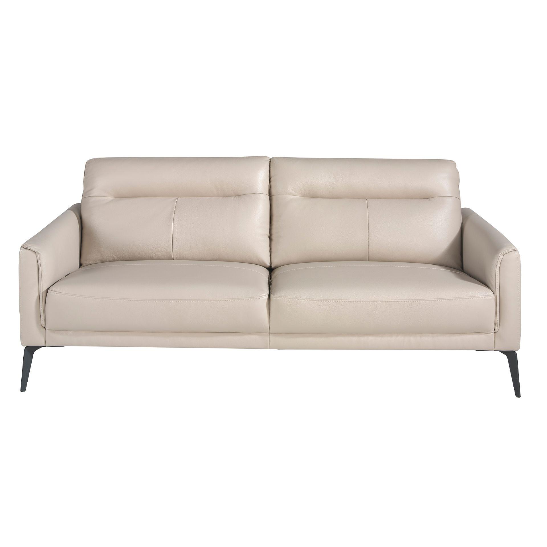 3-Sitzer-Sofa Leder Taupegrau 6138 1