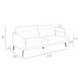 3-Sitzer-Sofa Leder Taupegrau 6138 8