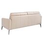 3-seater sofa leather taupe grey 6138 7