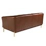 Chester 2-seater sofa leather cognac brown 6139 5