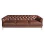 Chester 3-Seater Sofa Leather Cognac-Brown 6140 1