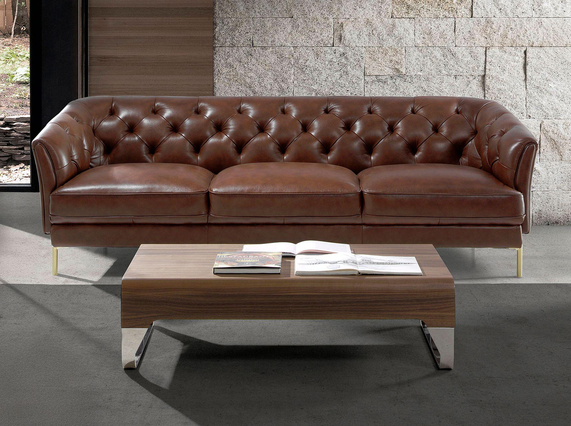 Chester 3-Seater Sofa Leather Cognac-Brown 6140 2