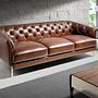 Chester 3-Sitzer Sofa Leder Cognac-Braun 6140 5
