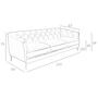 Chester 3-Sitzer Sofa Leder Cognac-Braun 6140 8