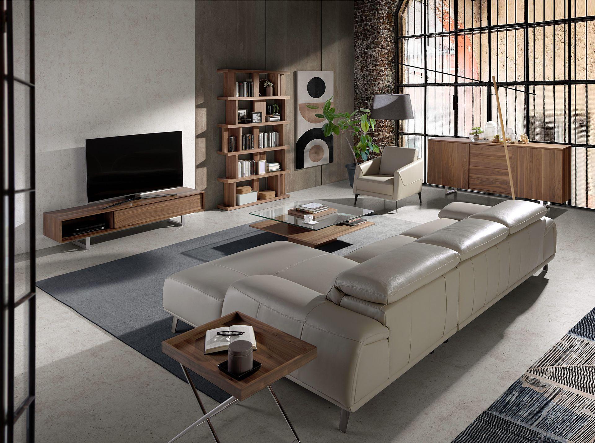 Rechte Chaiselongue Couch Leder Taupegrau 6150 3