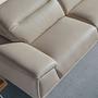 Rechte Chaiselongue Couch Leder Taupegrau 6150 4