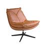 Leather Swivel Chair Brown 5096 0