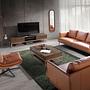 Leather Swivel Chair Brown 5096 3