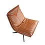 Leather Swivel Chair Brown 5096 7