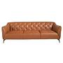 Chester 3-Sitzer Sofa Leder Braun 6169 1
