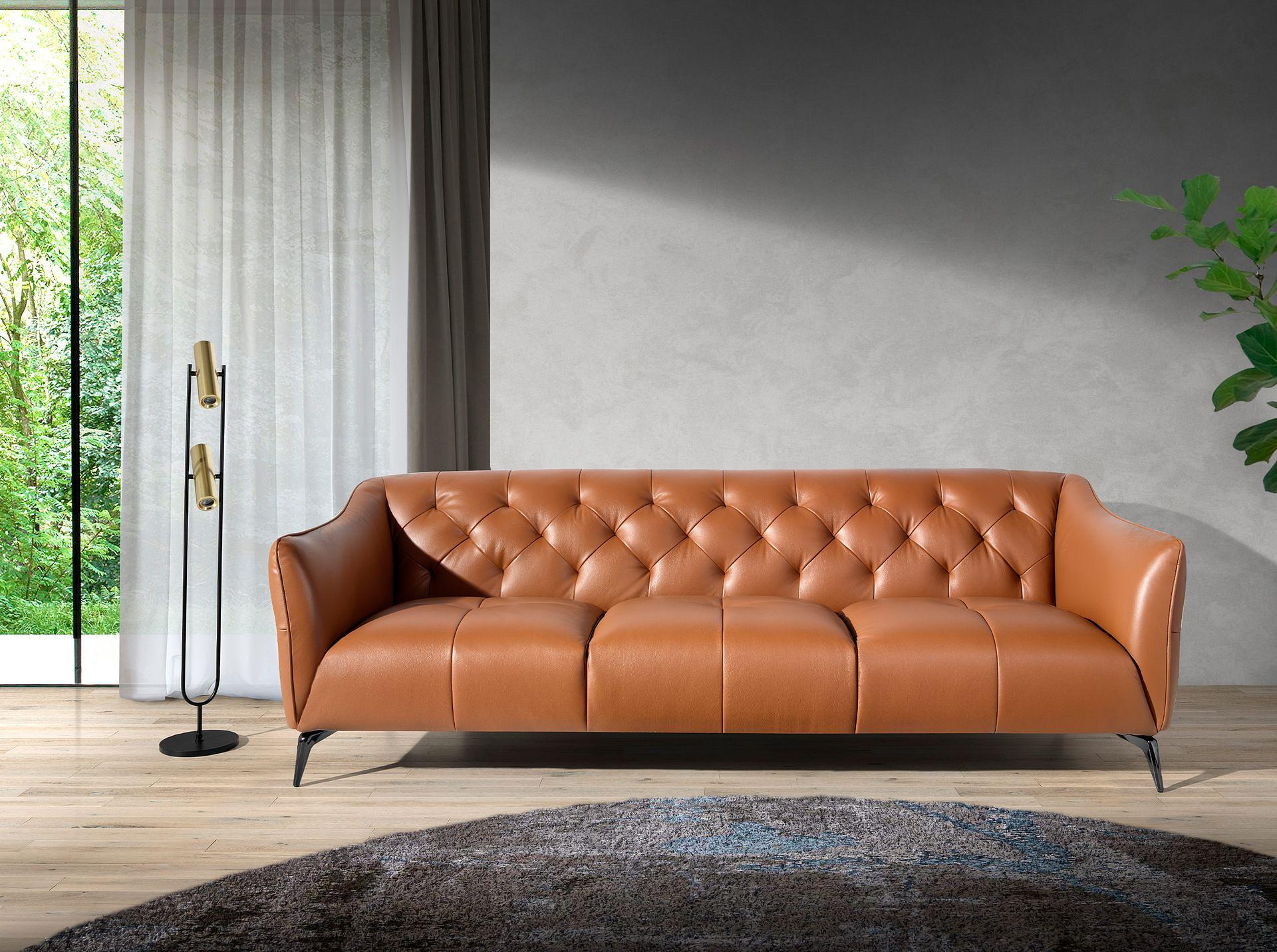 Chester 3-Seater Sofa Leather Brown 6169 2