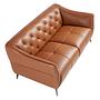 Divano Chester a 2 posti in pelle marrone 6168 6