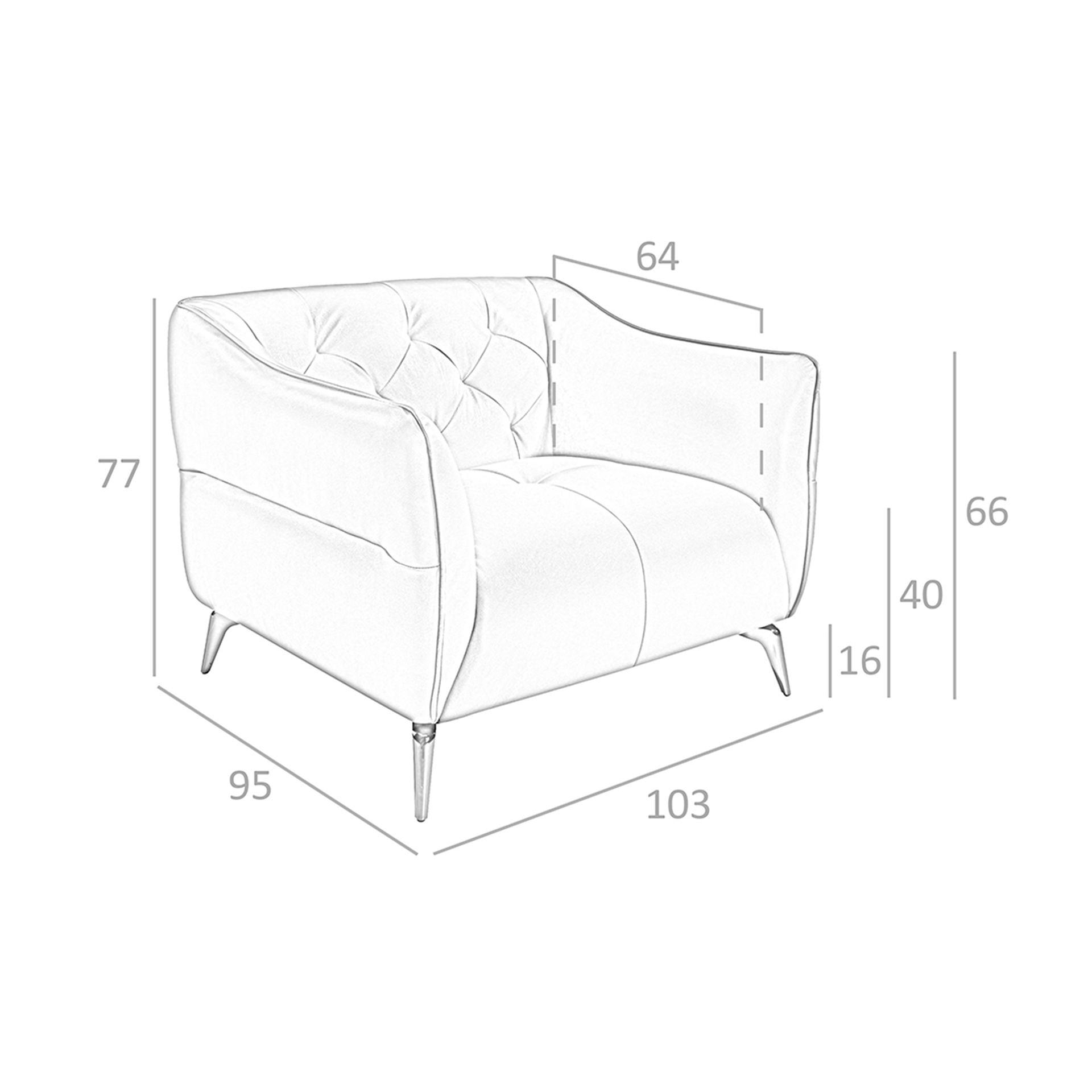 Chester Armchair Leather Brown 5098 8